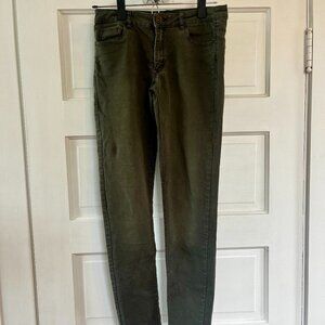 Dark Olive Jeans